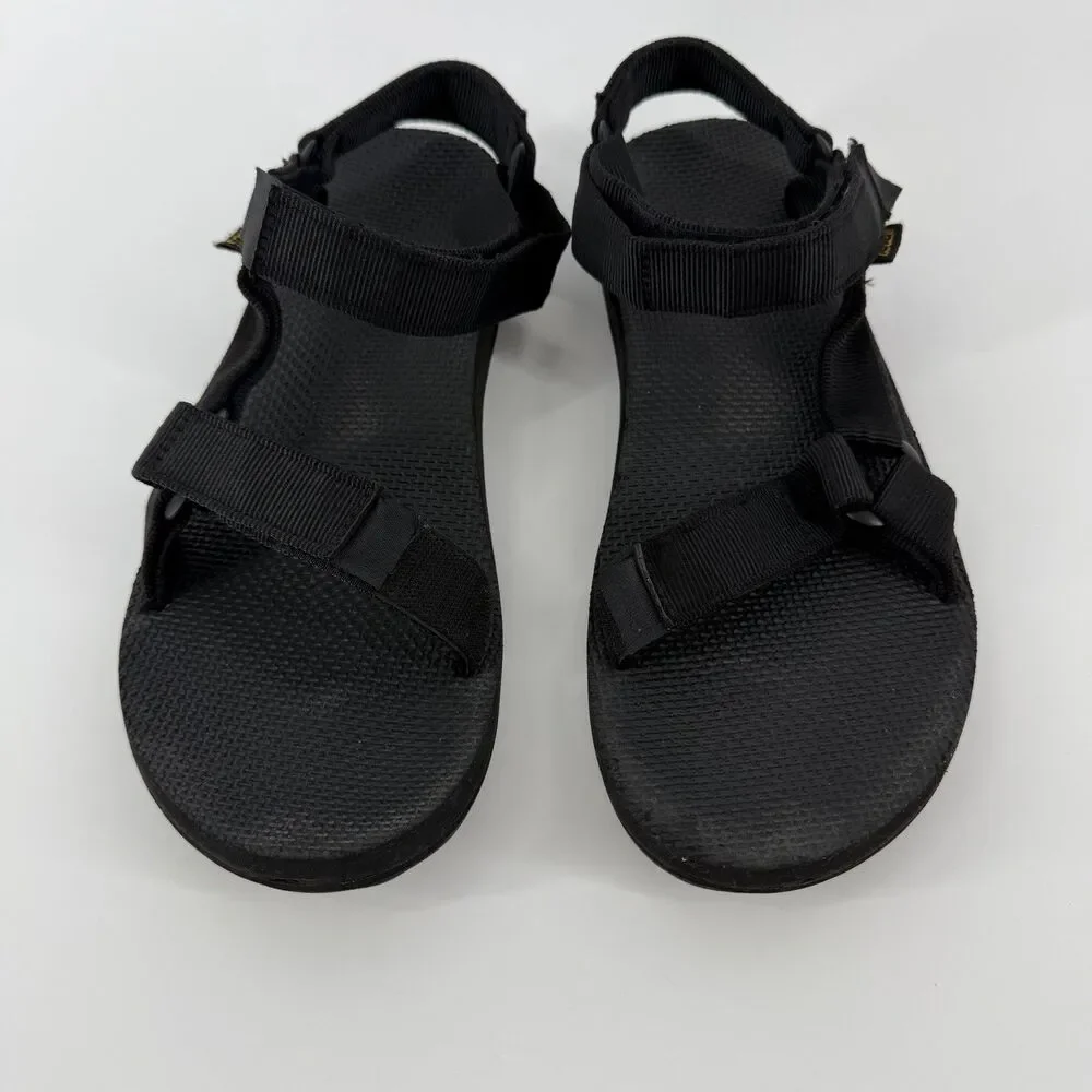 Teva Original Universal Sandals Men 10 Black Outdoor Waterproof Adjustable Strap